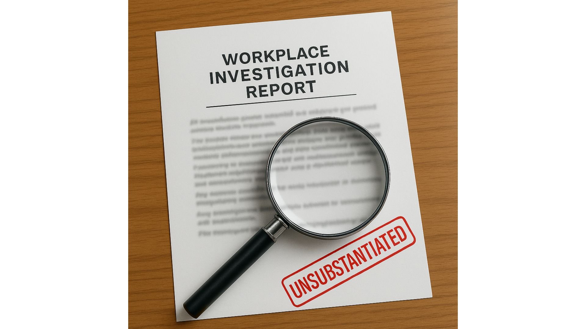 What Unsubstantiated Means in Workplace Investigations